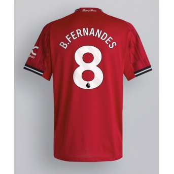 Billige Fotballdrakt Manchester United Bruno Fernandes #8 Replika Hjemmedrakt 2025-26 Kortermet